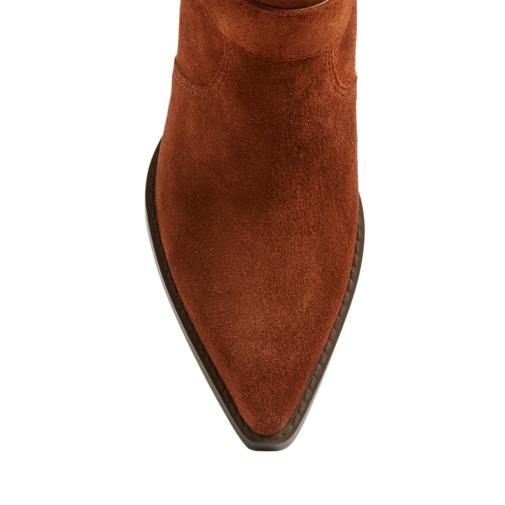 new Marc Fisher ★ Suede Western Chelsea Ankle Boot - Picture 5 of 15